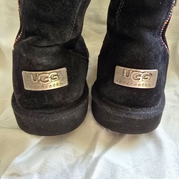 UGG Other - 🧡 Authentic UGG Black Boots With Rainbow Zipper